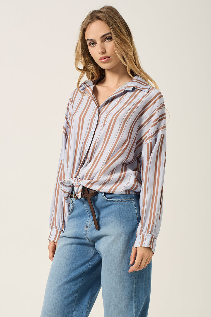 Camicia fantasia rigata