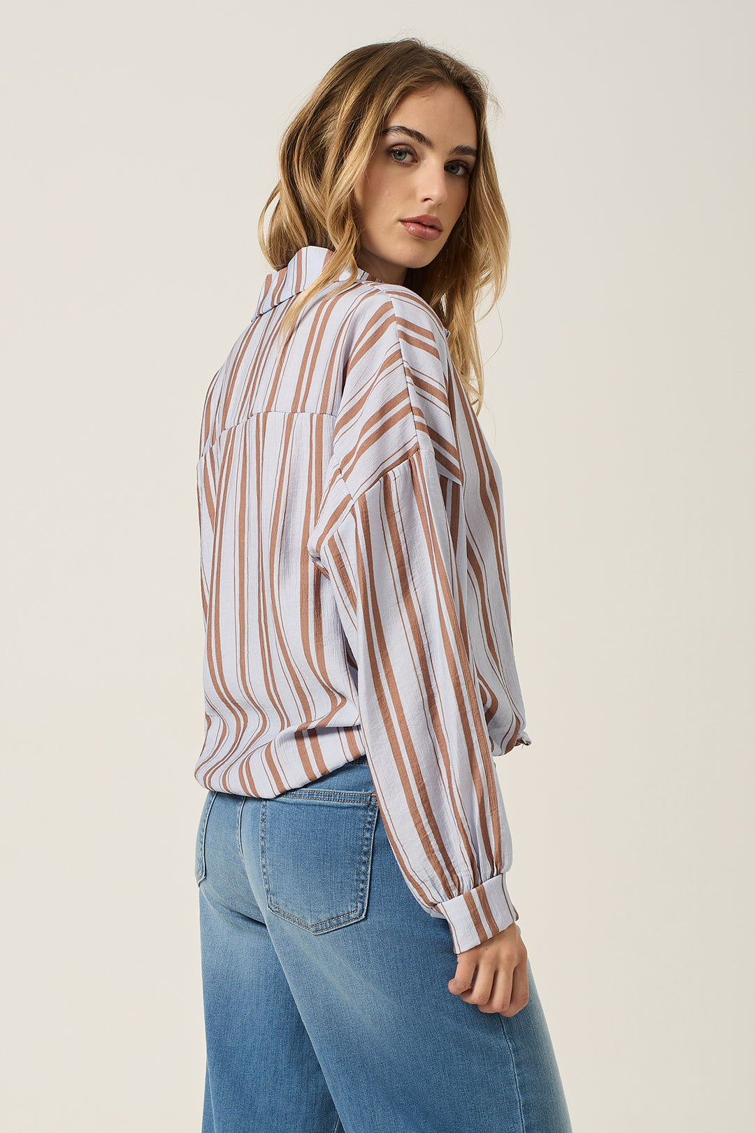 Camicia fantasia rigata