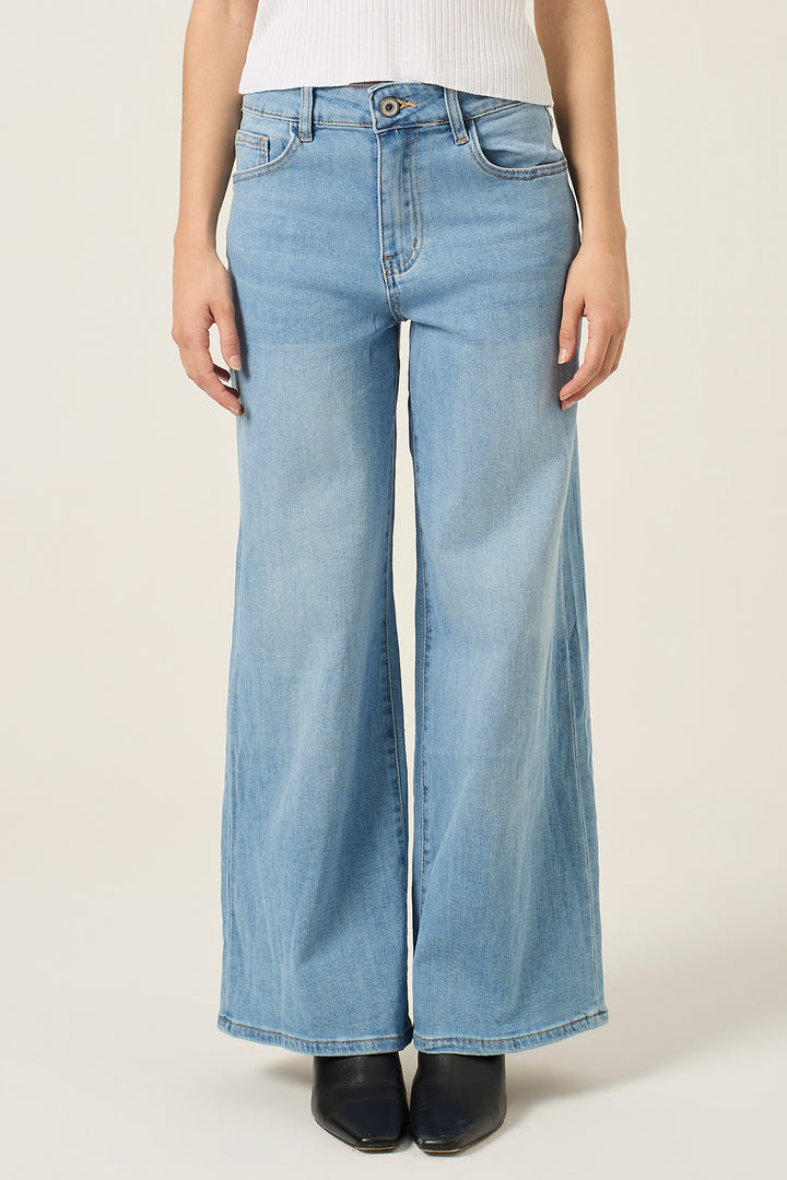 Jeans con tasche rosa con microborchie