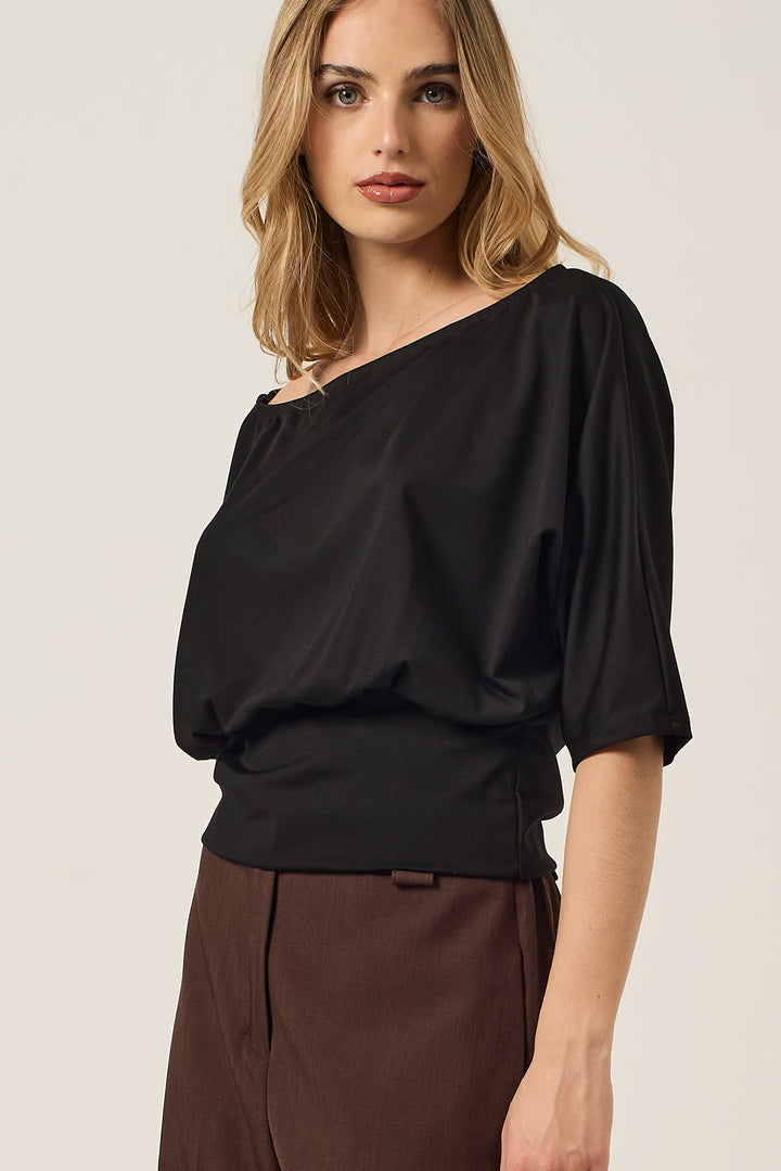 Maglia morbida con fascia al fondo