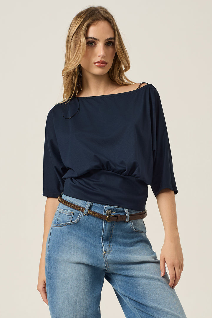 Maglia morbida con fascia al fondo