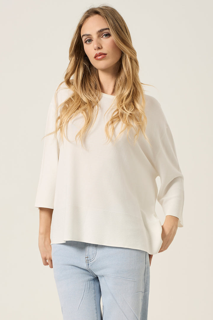Maglia leggera con bordi