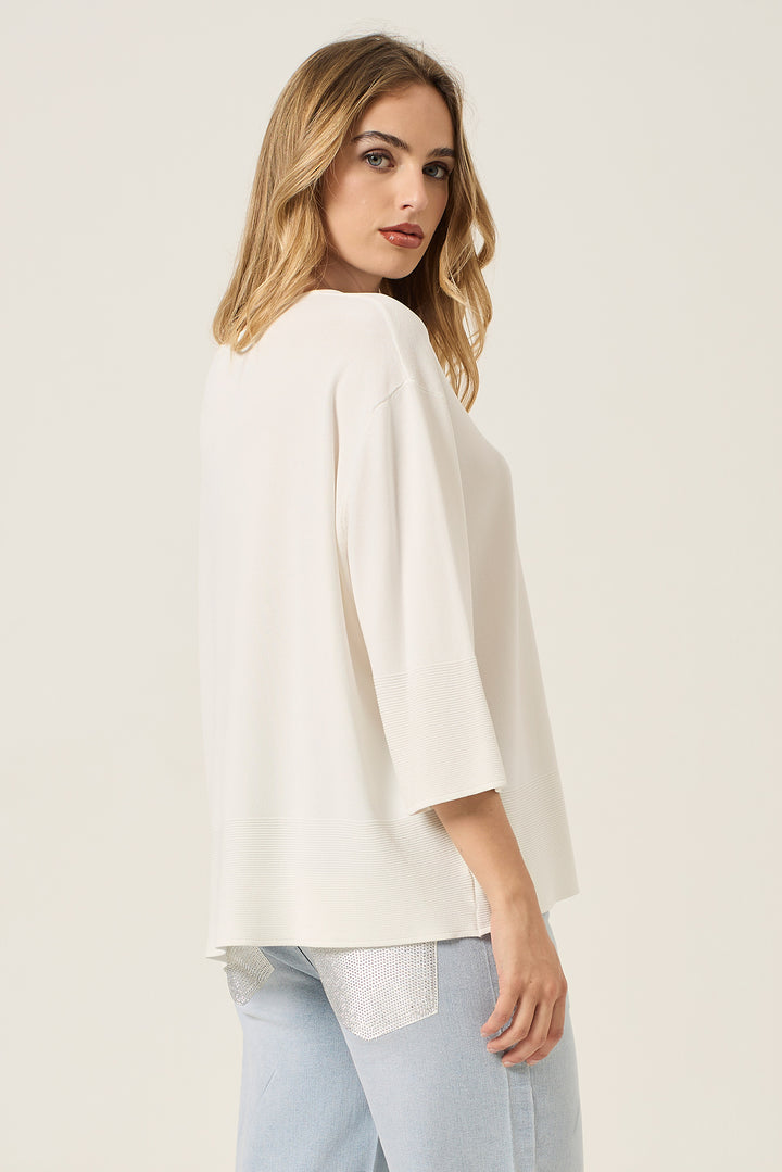 Maglia leggera con bordi