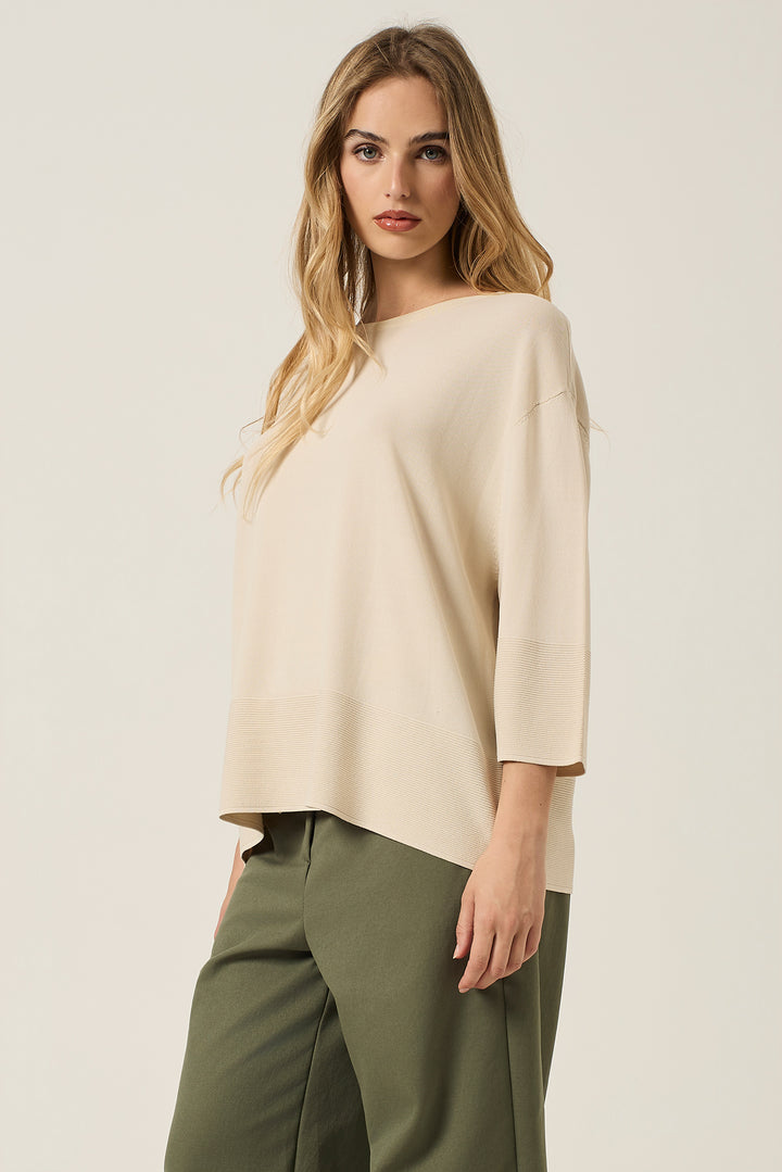 Maglia leggera con bordi
