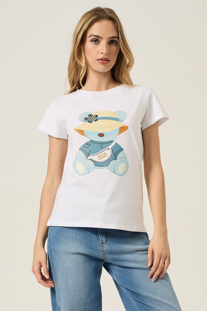 T-shirt stampa orso