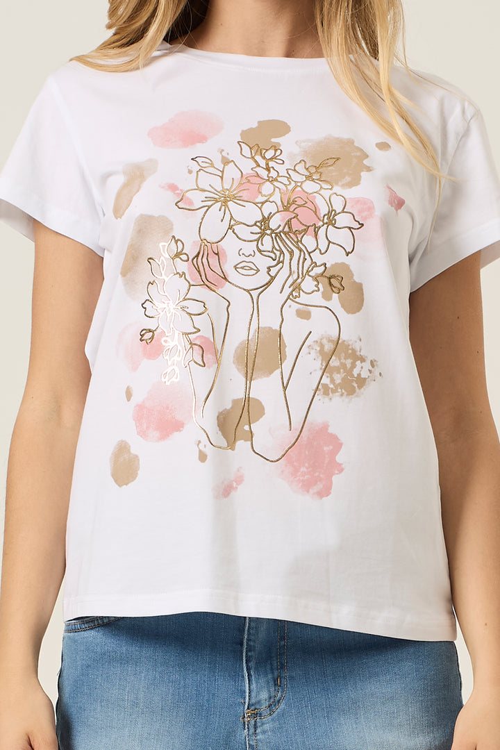 T-shirt con stampa donna