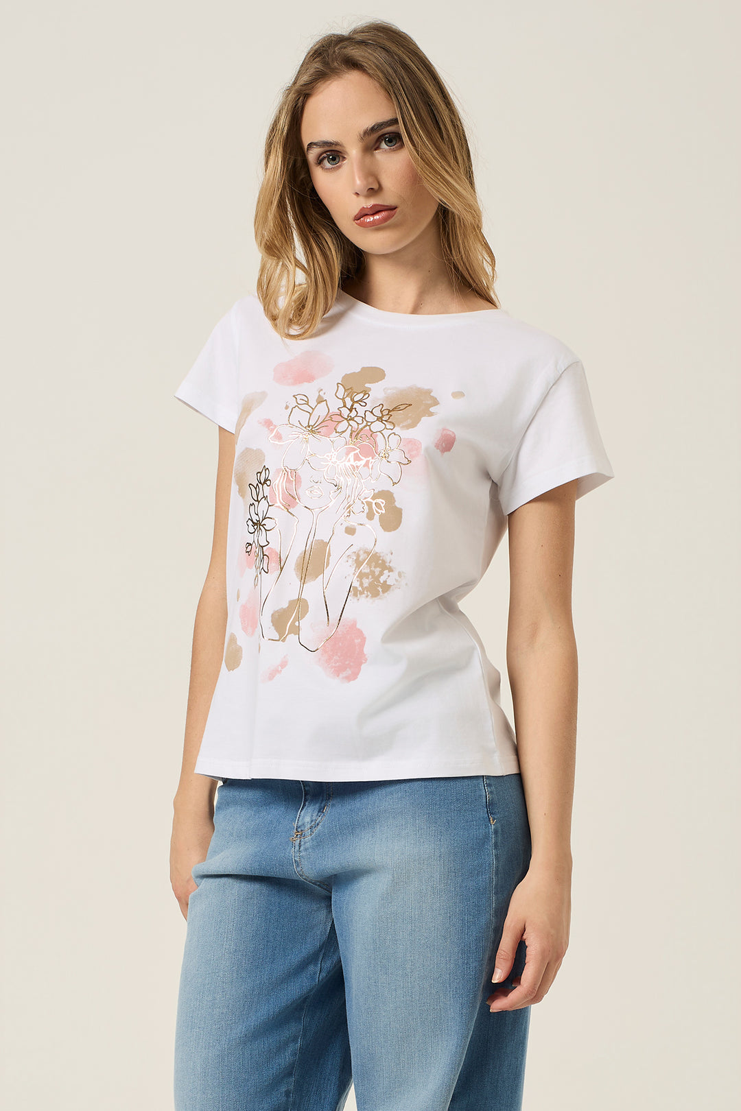 T-shirt con stampa donna