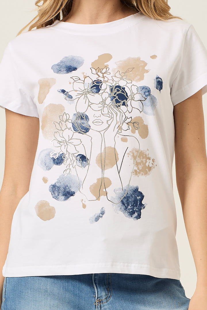 T-shirt con stampa donna