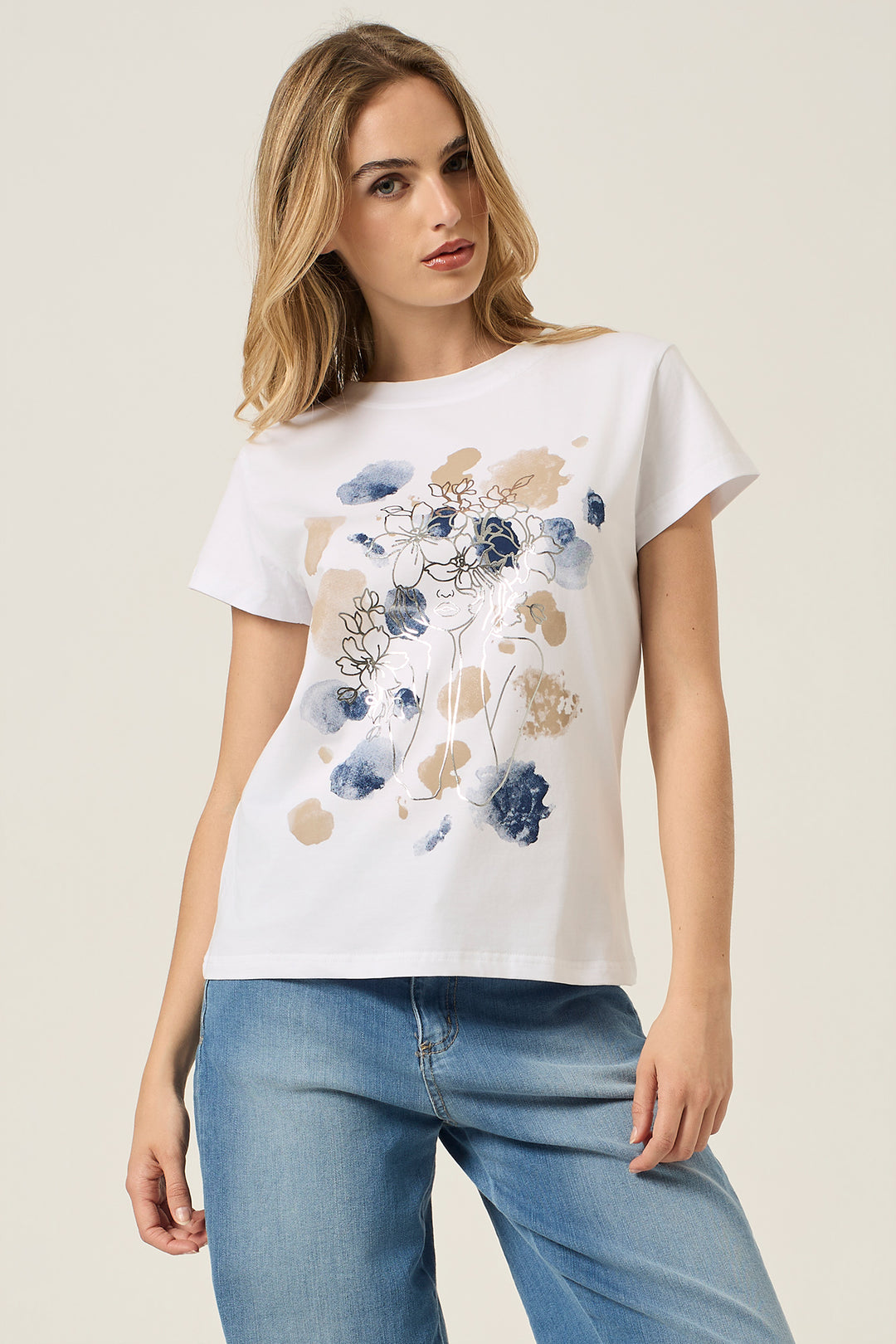 T-shirt con stampa donna