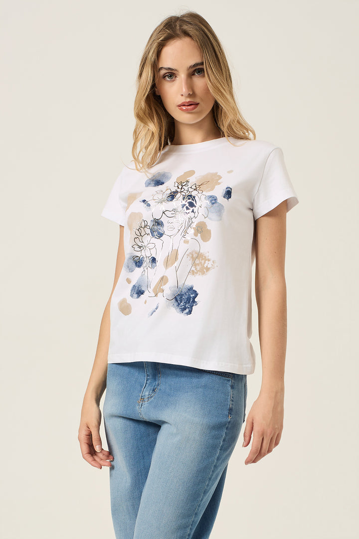 T-shirt con stampa donna