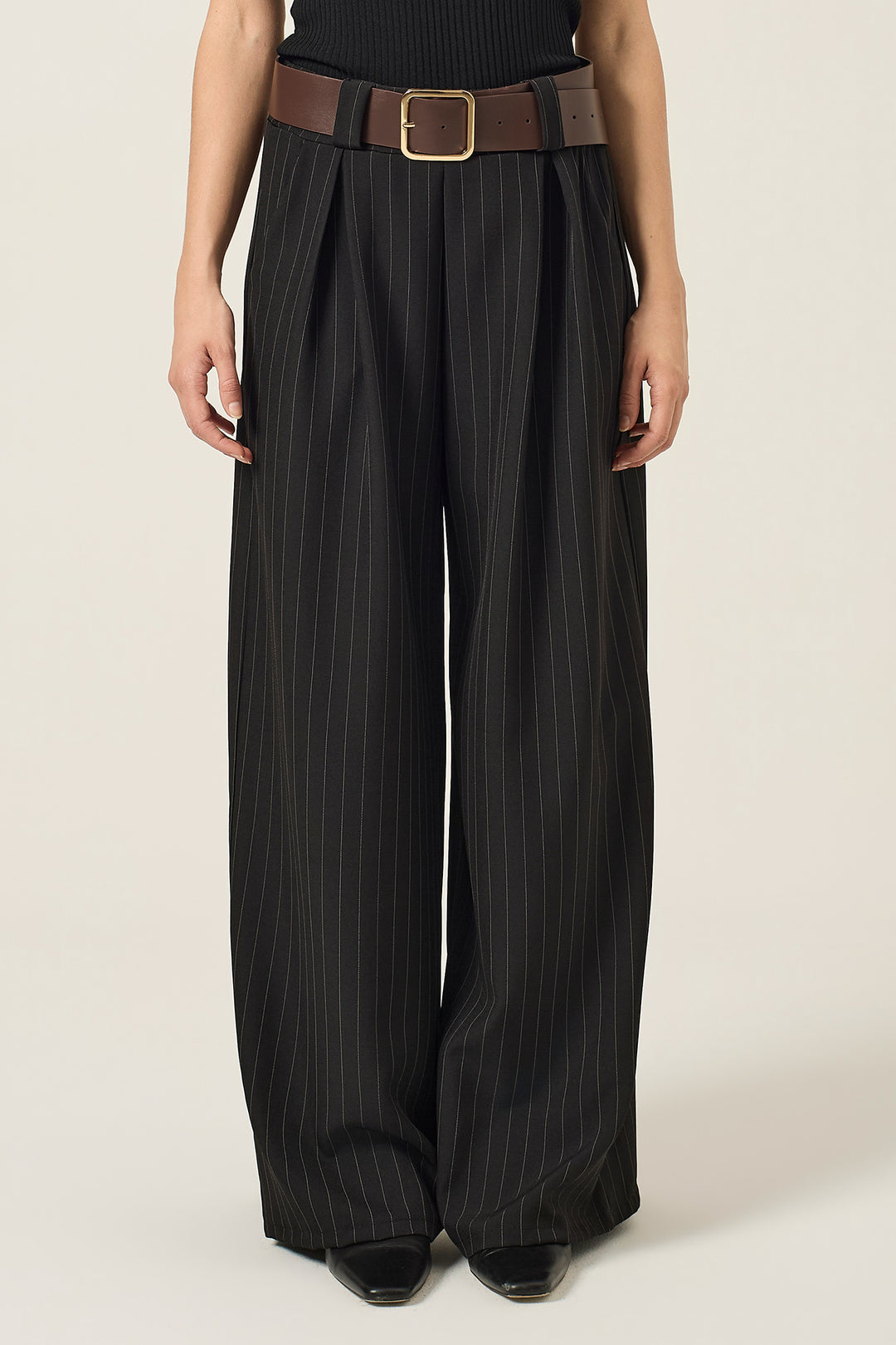 Pantalone gessato over