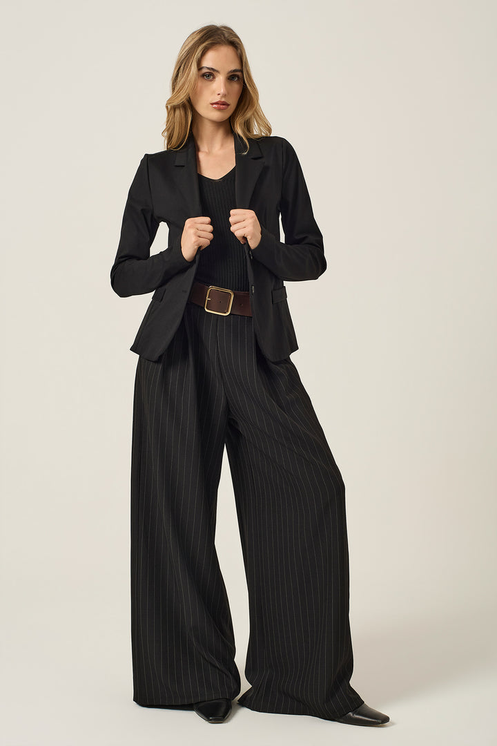 Pantalone gessato over