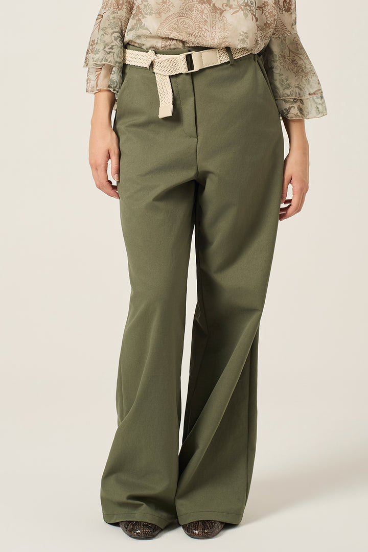 Pantalone con cinta in corda
