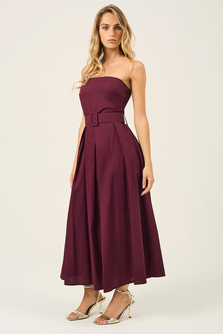 Abito midi bustier