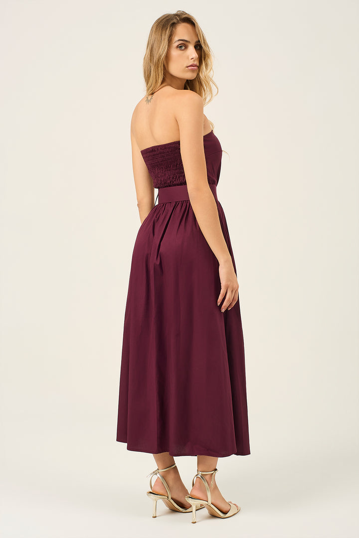 Abito midi bustier
