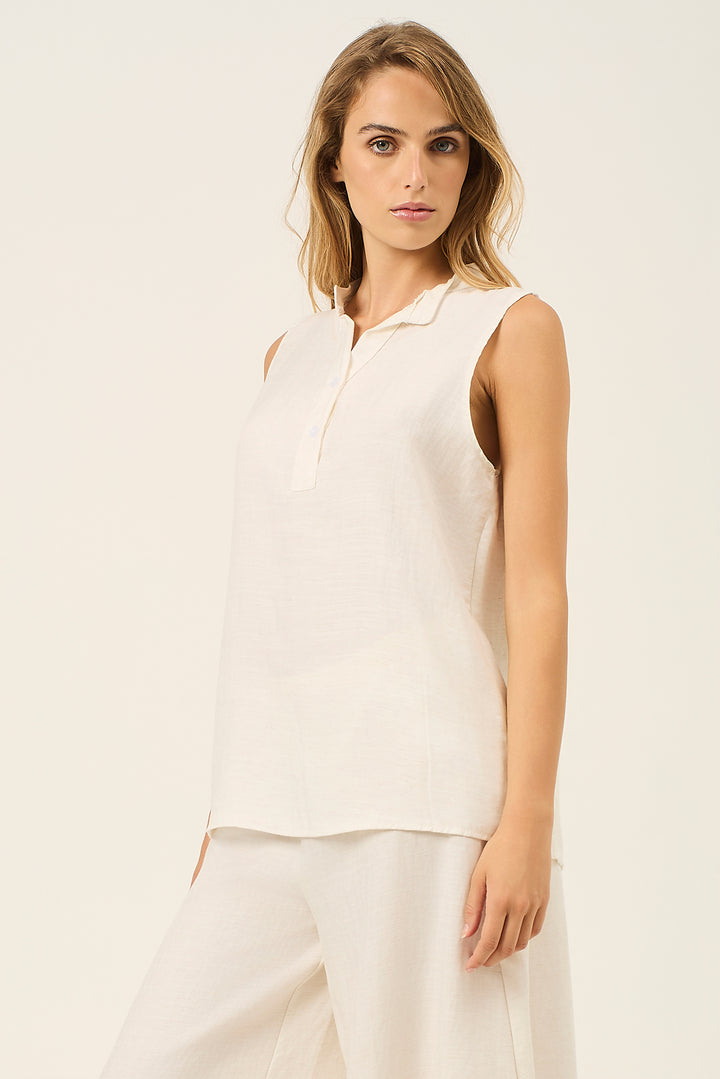 Blusa collo coreana
