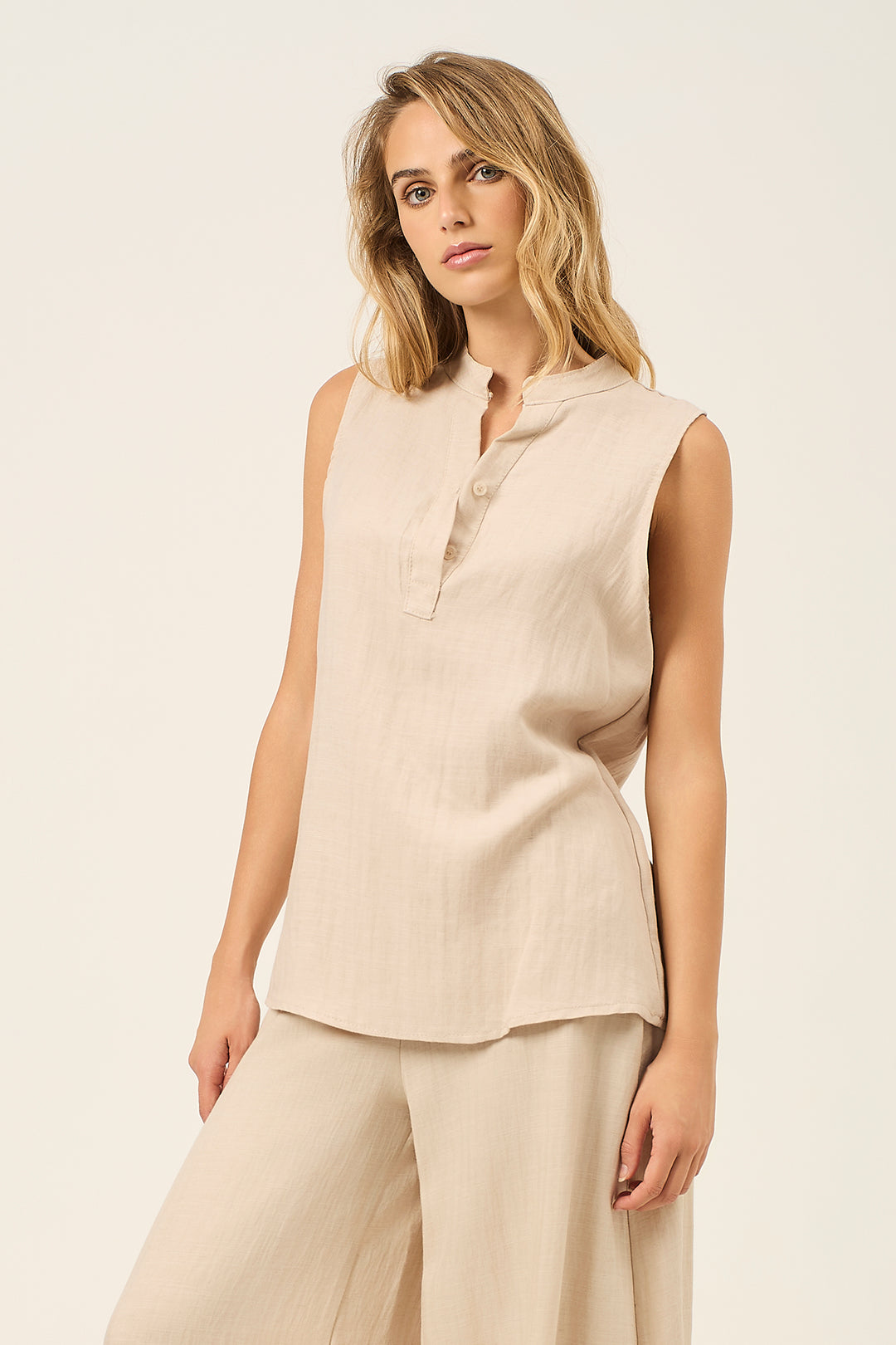 Blusa collo coreana