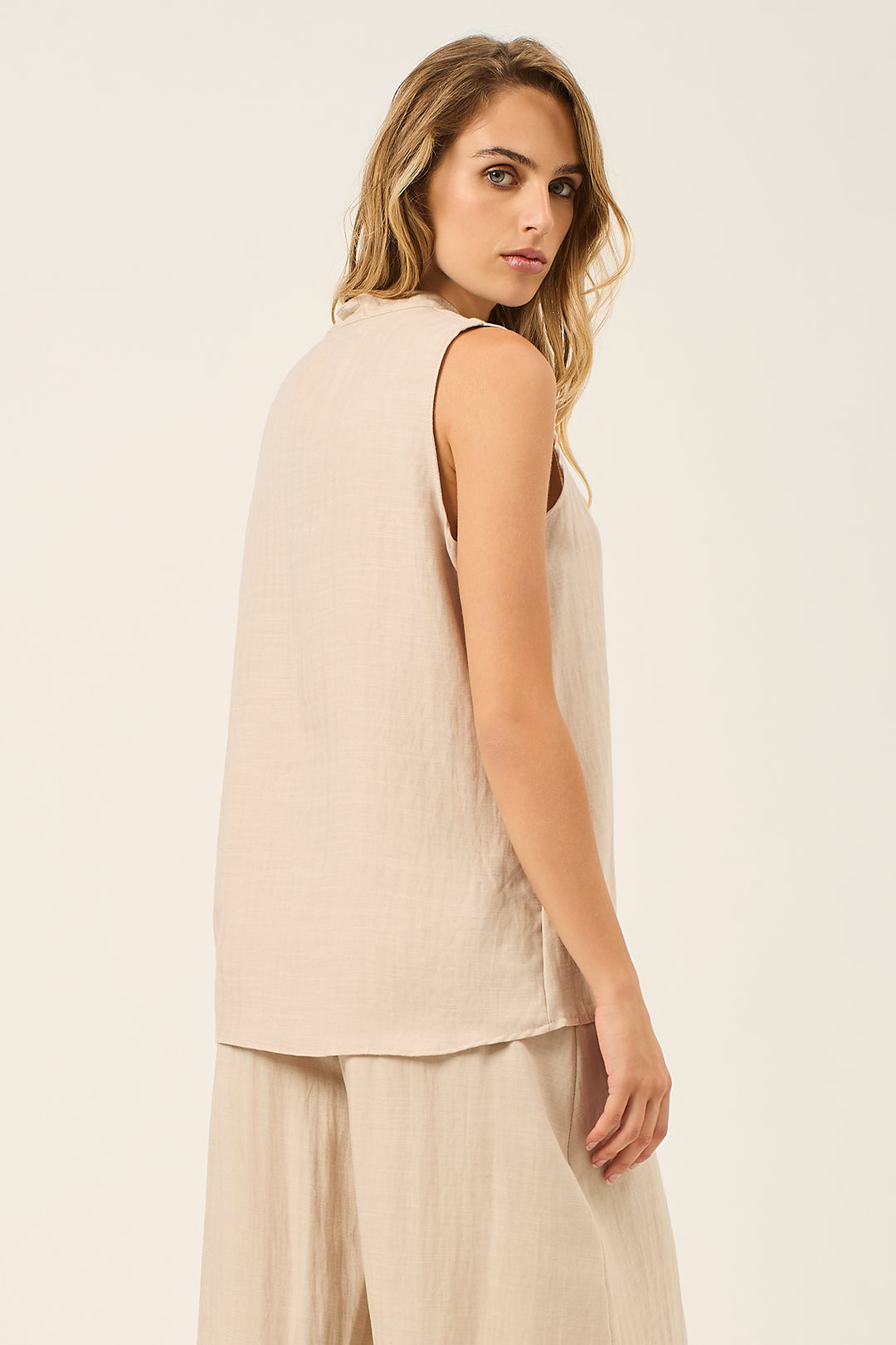 Blusa collo coreana