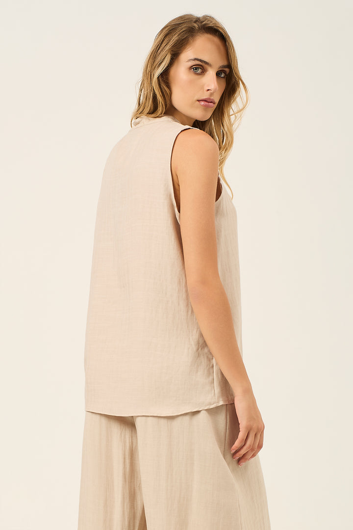 Blusa collo coreana