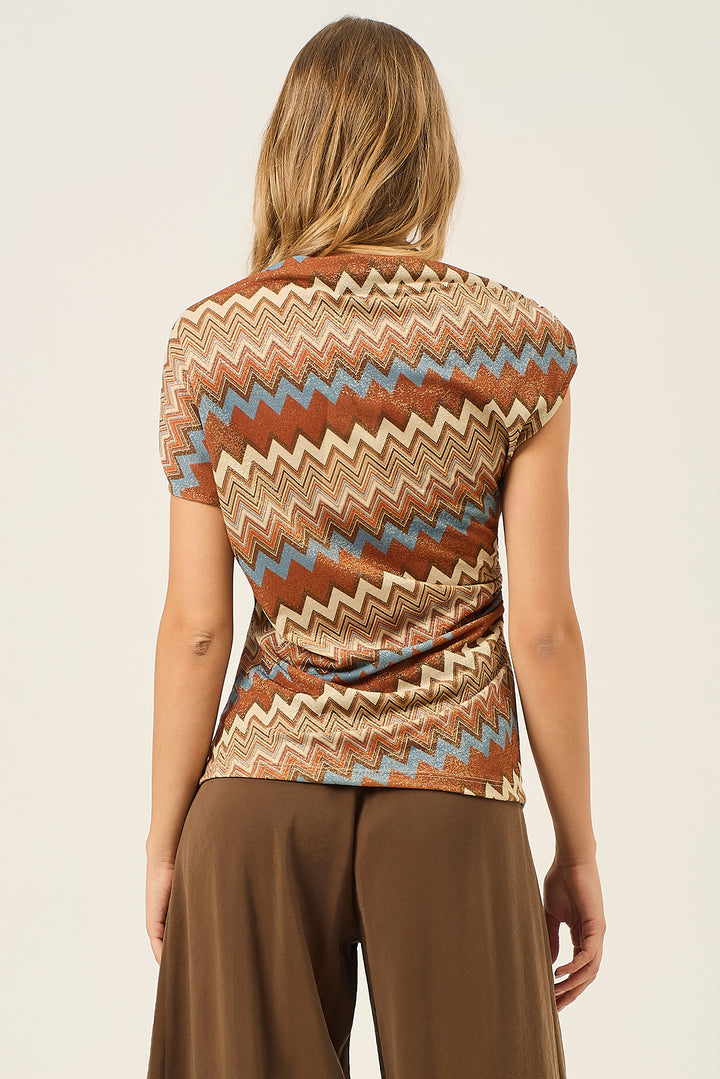 Top fantasia zig zag lurex