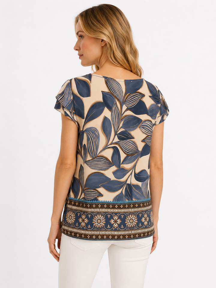 Blusa in viscosa fantasia floreale