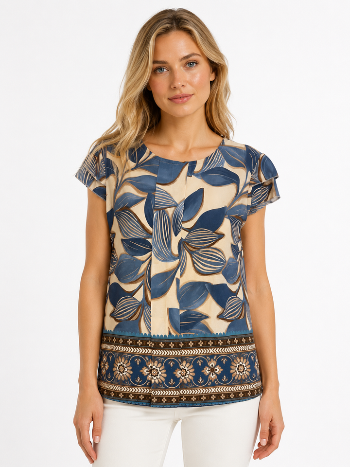 Blusa in viscosa fantasia floreale