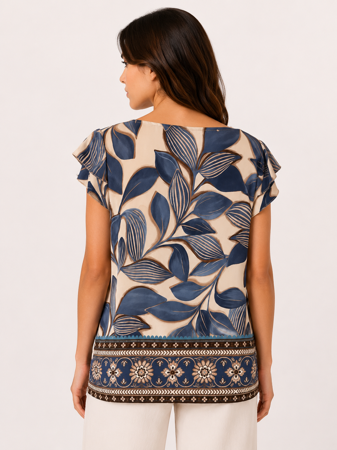 Blusa in viscosa fantasia floreale