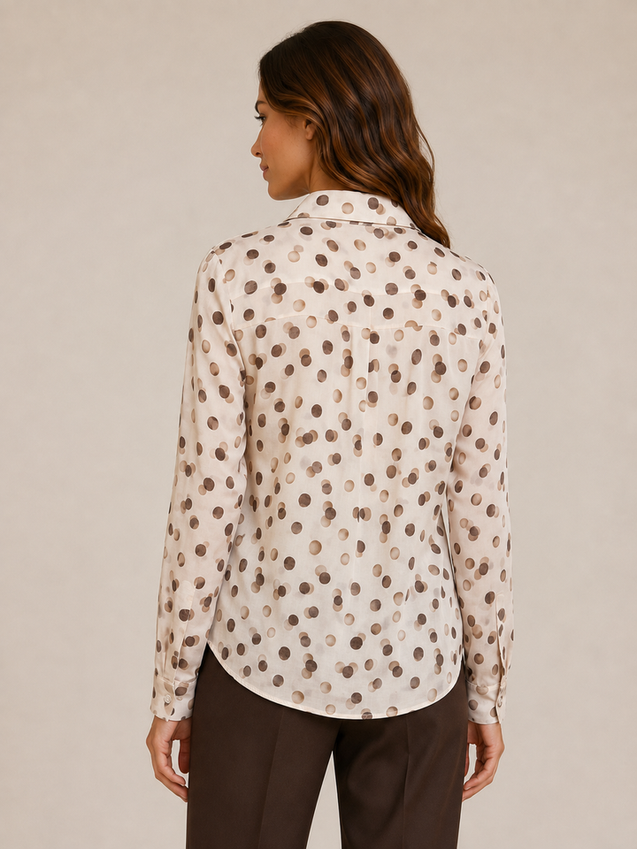Camicia fantasia pois multicolor