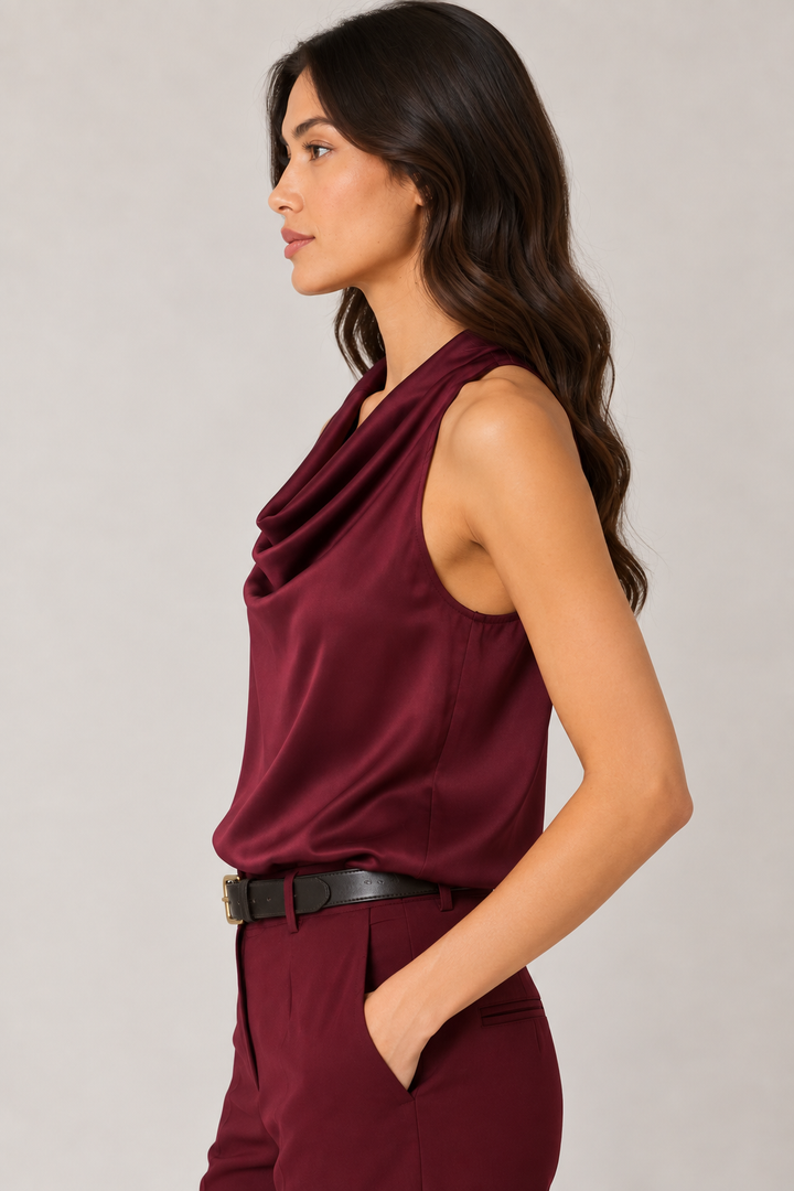 Top in satin
