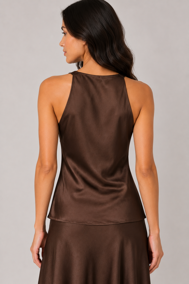Top in satin