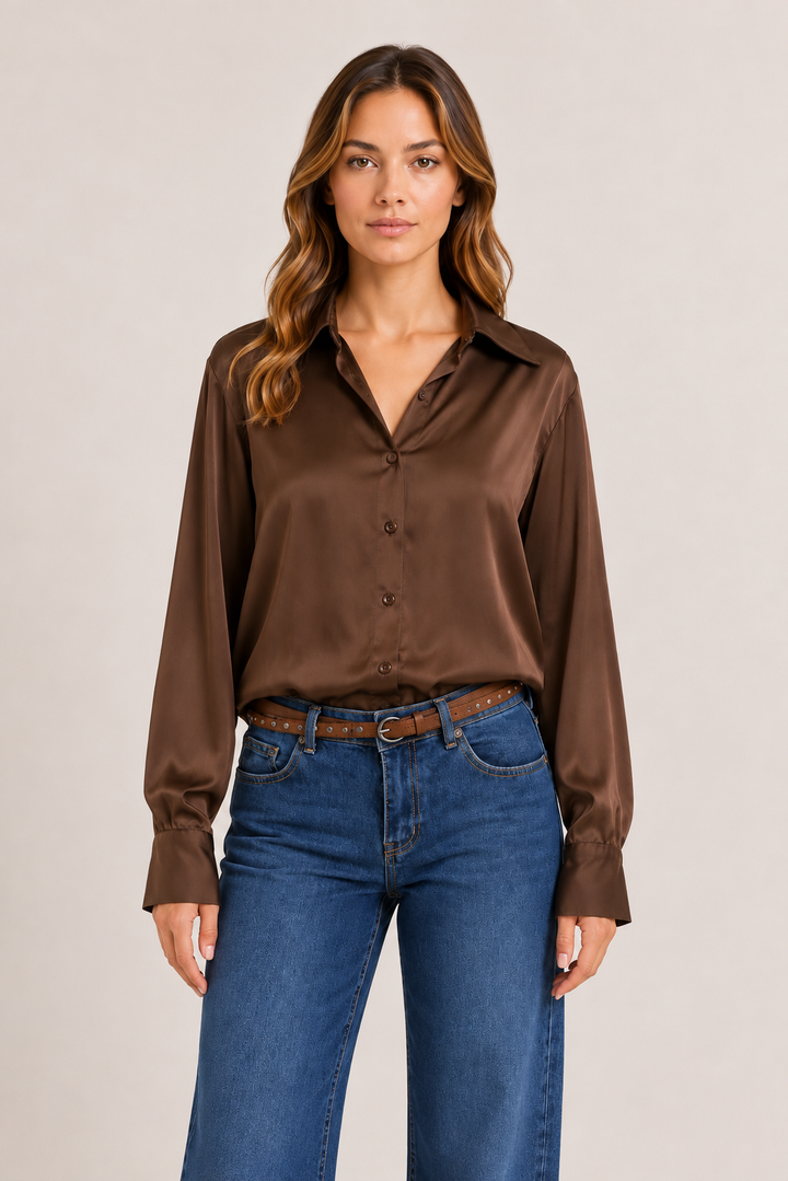 Camicia in satin