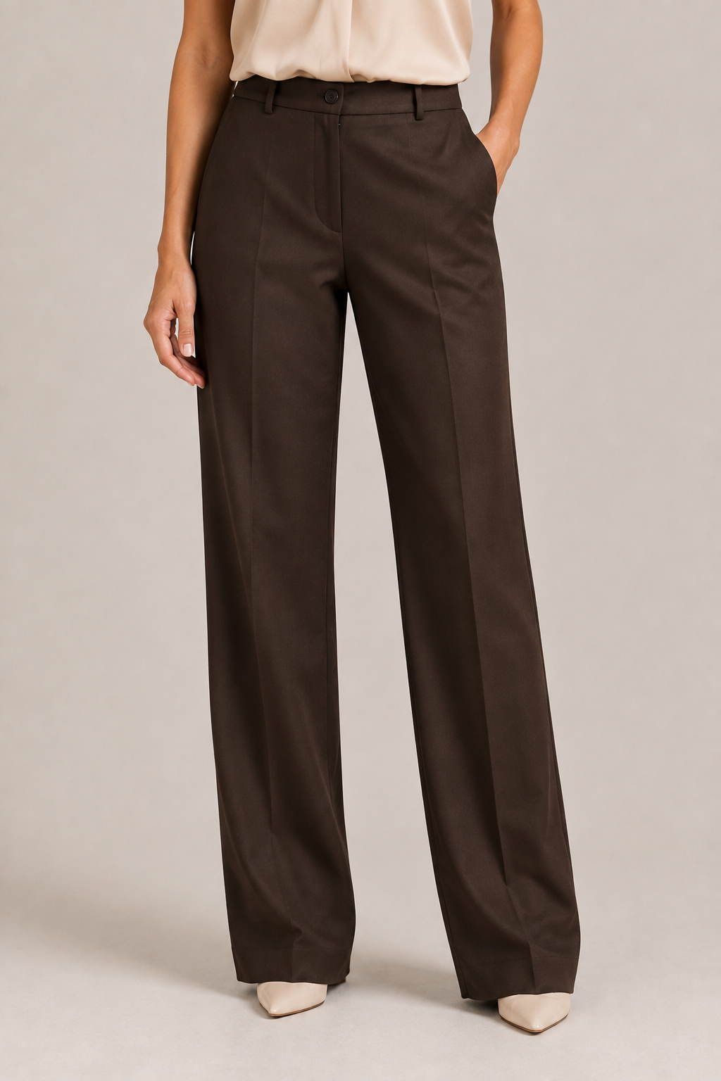 Pantalone chino in gabardine stretch