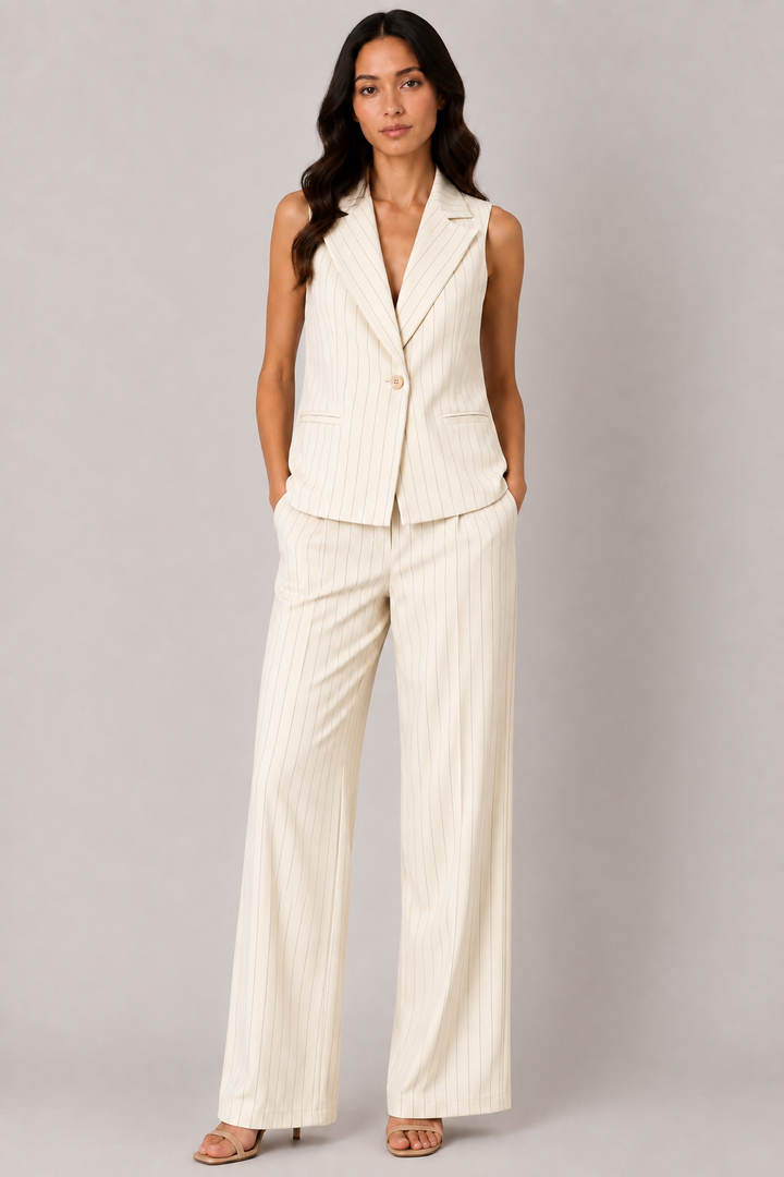 Pantalone chino gessato