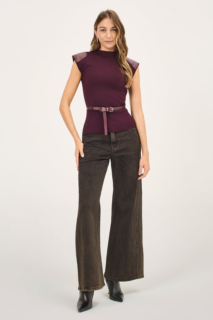Jeans loose marrone