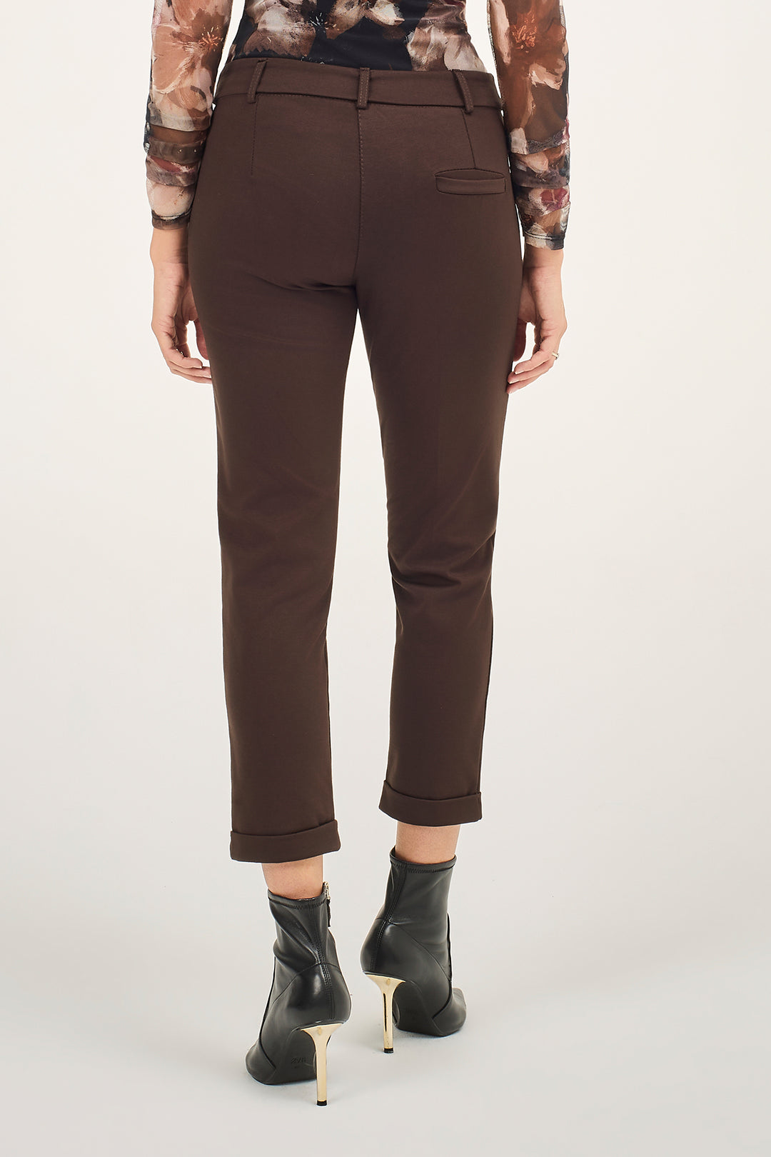 Pantalone chino in punto milano stretch