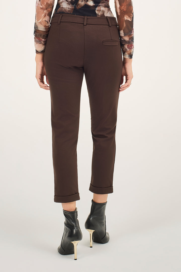 Pantalone chino in punto milano stretch