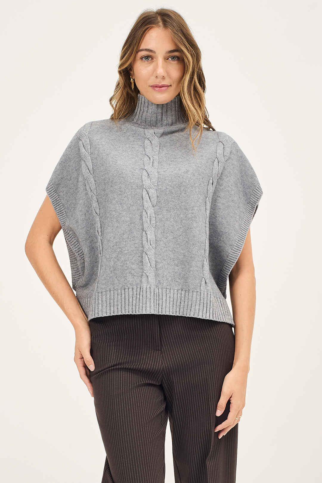 Gilet docevita con trecce