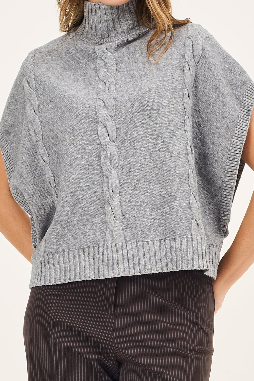 Gilet docevita con trecce