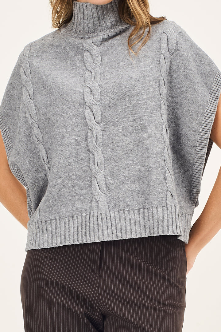 Gilet docevita con trecce