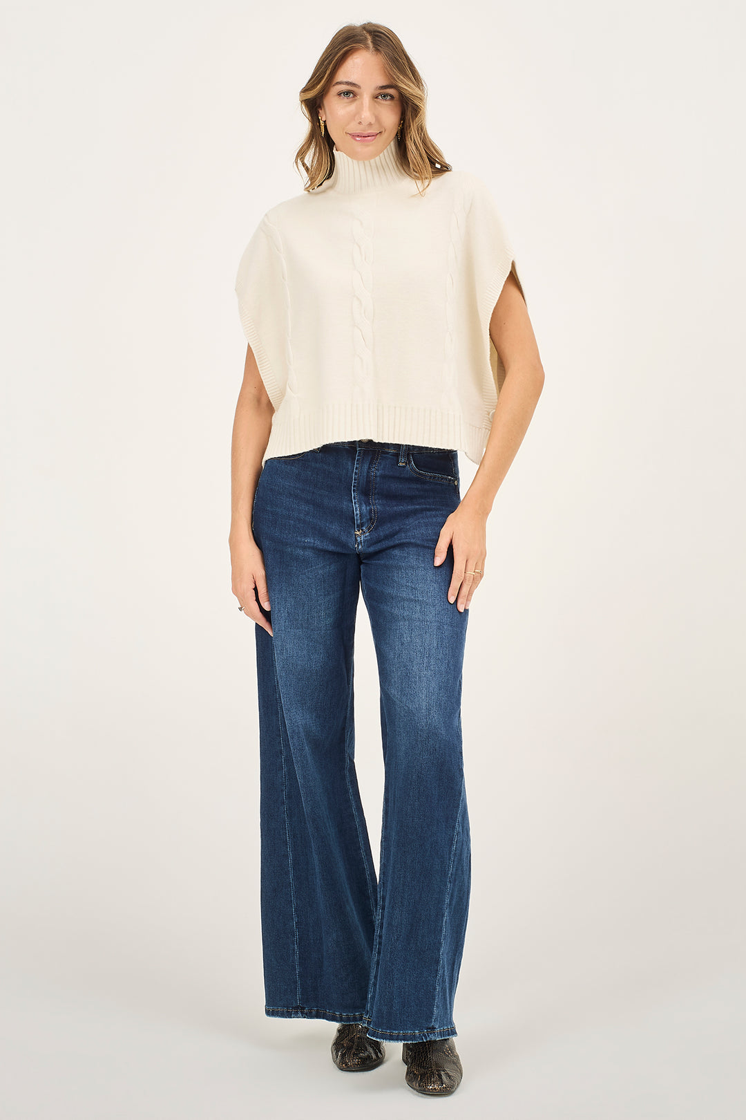 Gilet docevita con trecce