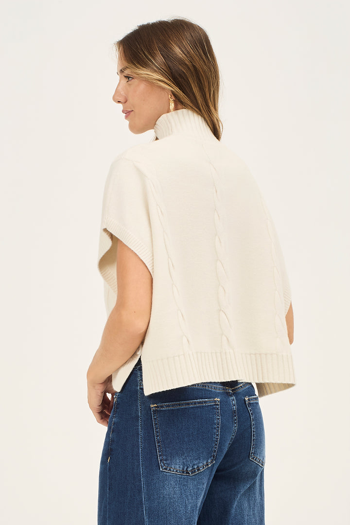 Gilet docevita con trecce