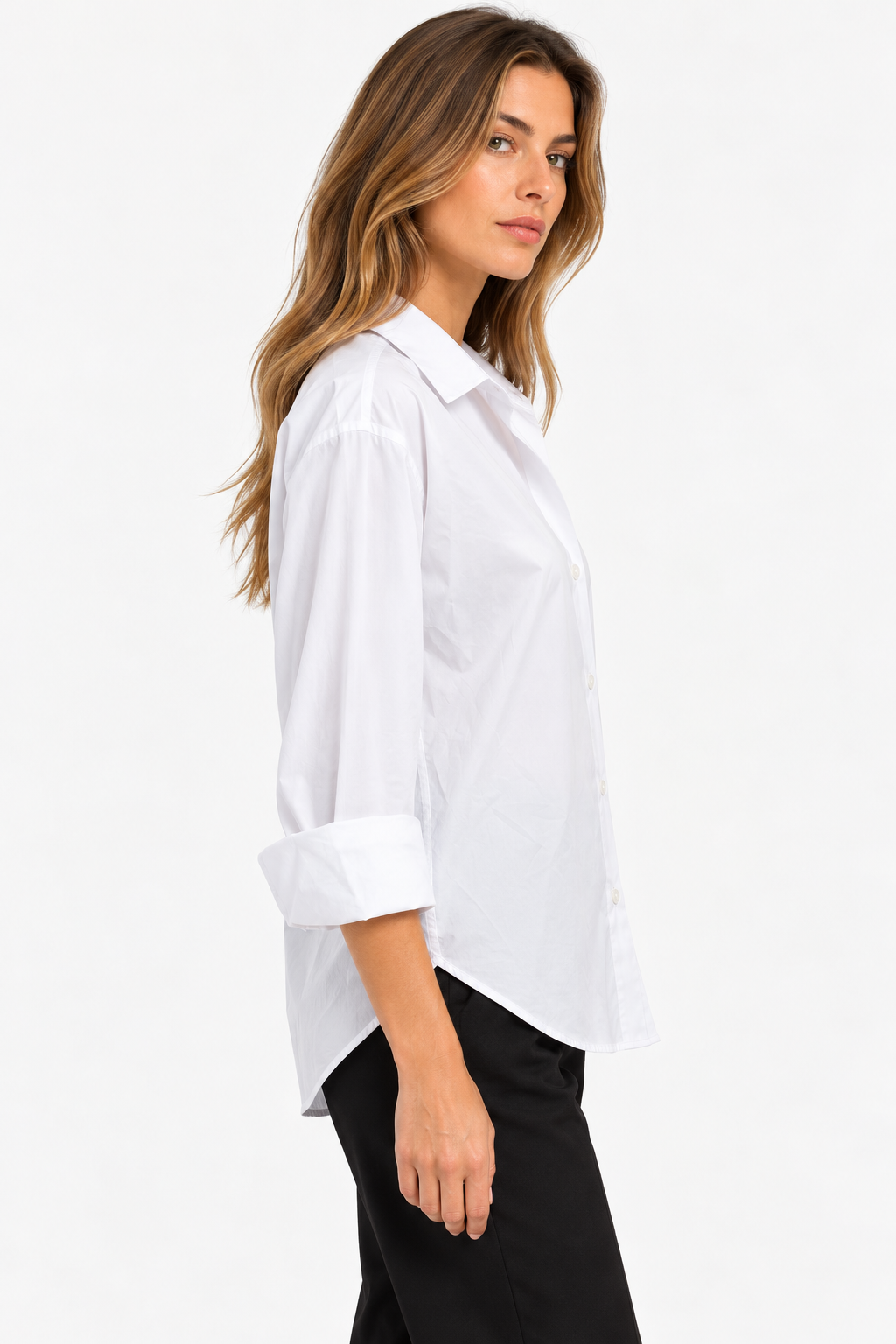 Camicia in cotone stretch